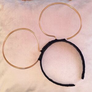 Mickey Ears Headband-Black & Rose Gold